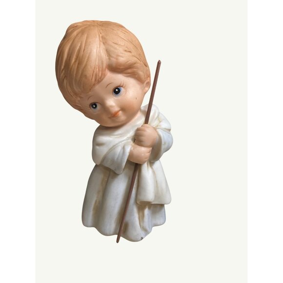 Homco Vintage 3 Piece Porcelain Child Nativity Christmas Figurines #5258 - Picture 2 of 15